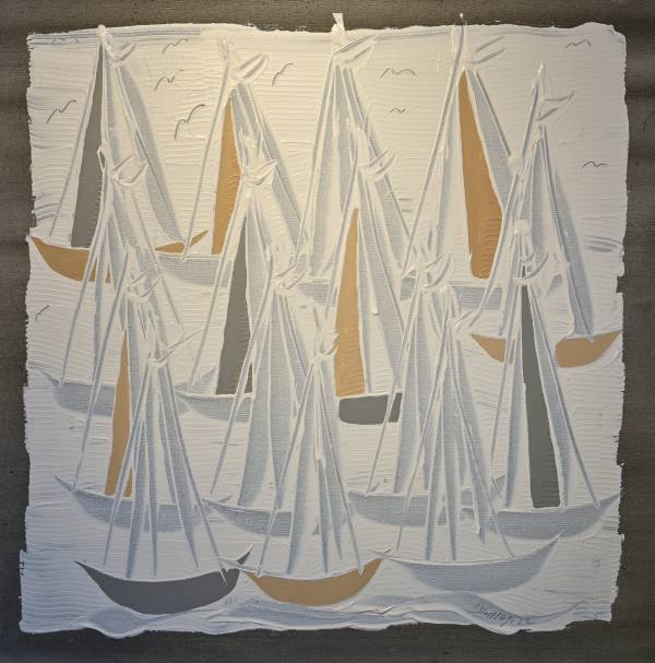 - Mixed Media on Canvas, Painting by Martyn Dempsey, measuring 90 x 90 cm (H x W) £1200